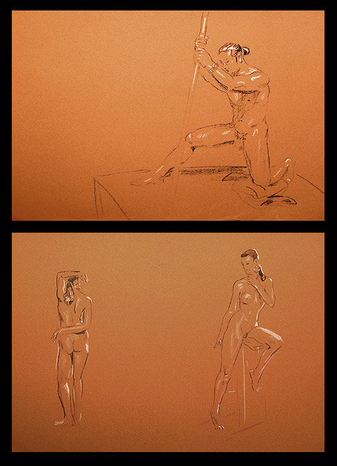 life drawing by Geoffrey C. Everts